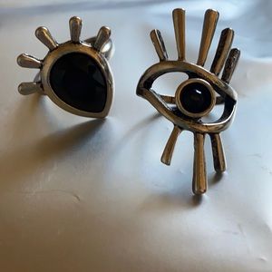 Goth fashion rings
